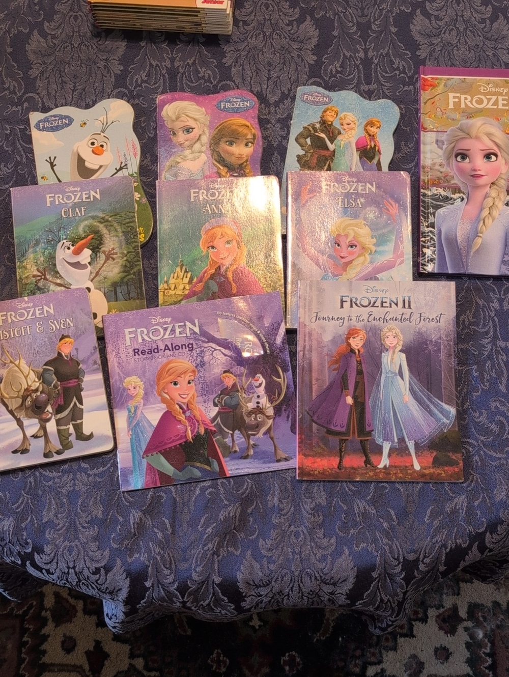 Disney Frozen Book Collection - Purple, Blue and Pink Covers